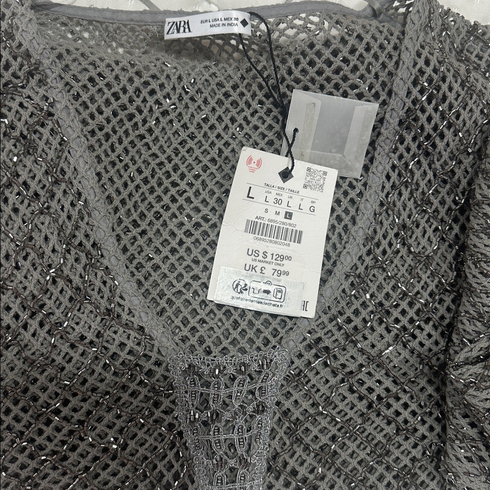 Zara limited edition beaded crochet top - Picture 14 of 16